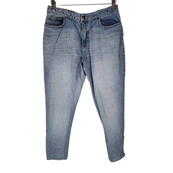 Tommy Hilfiger Vintage Women’s‎ Light Wash Pull On Ankle Zip Jeans Size 10 - Picture 1 of 9